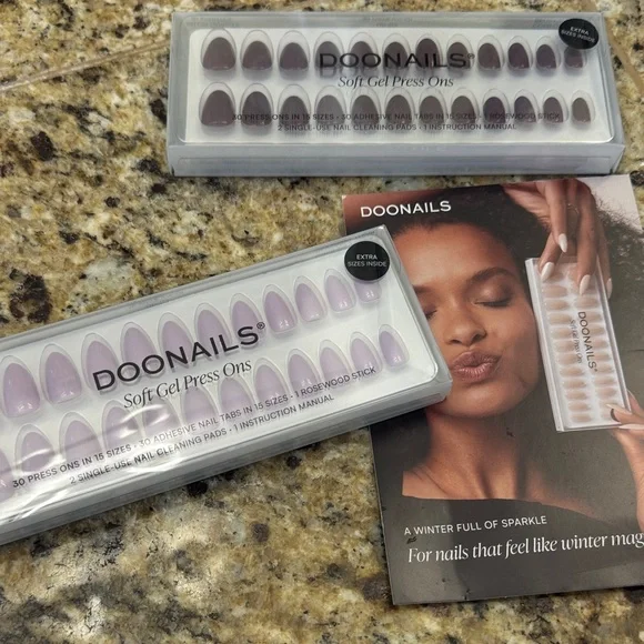 DOONAILS Soft Gel Press Ons - Lavender Ombre Set - Picture 1 of 5